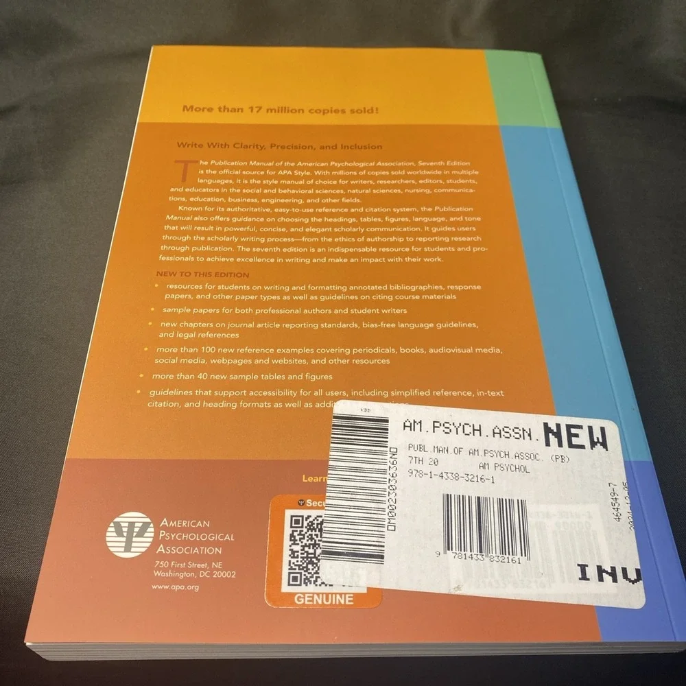 N/A publication manual